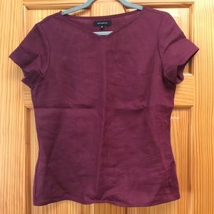 Short sleeve linen top